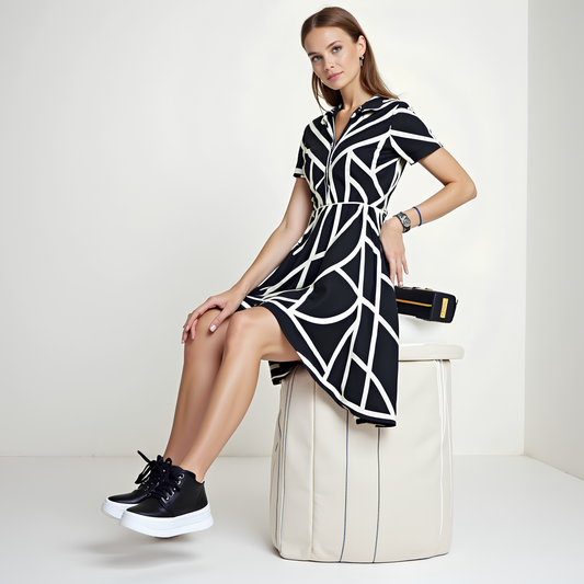 GINA | KURZÄRMELIGES KLEID