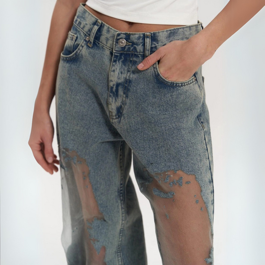 NOVA | BLUE TRANSPARENT JEANS