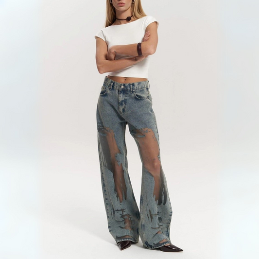 NOVA | BLUE TRANSPARENT JEANS