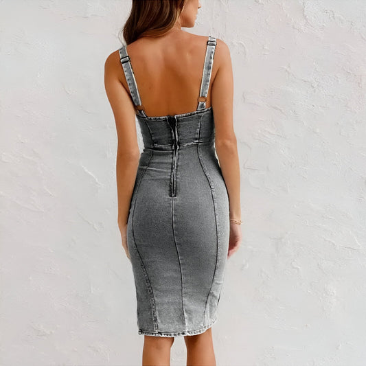 ESNYR | DENIM-KLEID